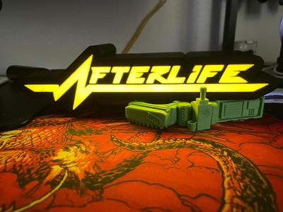 Cyberpunk Afterlife Lightbox: Wall Mountable!