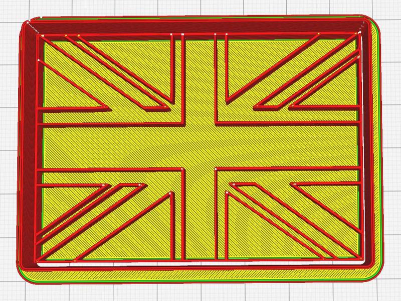 British Union Jack Flag Cookie Cutter Stamper