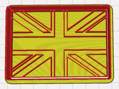 British Union Jack Flag Cookie Cutter Stamper