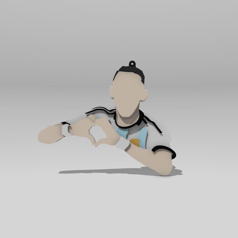 Di Maria Goal France Key ring