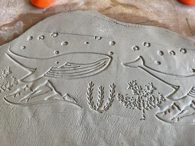 texture roller whale