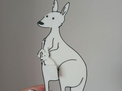 Coloring kangaroo