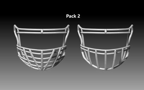Facemask pack 2 for Riddell SPEEDFLEX helmet