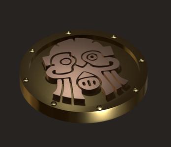 Sky dwarf command point & objective control token
