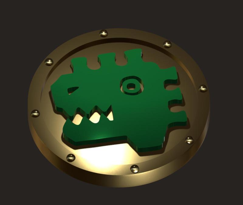 Lizardmen command point & objective control token