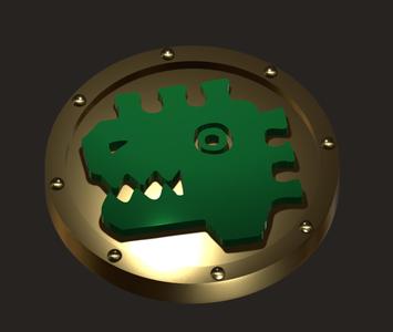 Lizardmen command point & objective control token
