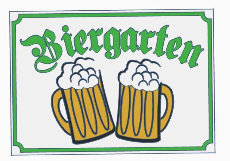 Beer garden sign