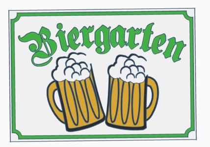 Beer garden sign