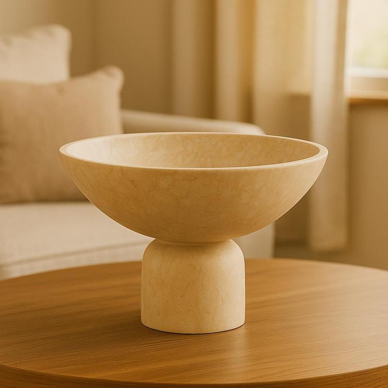 Stone Pedestal Bowl