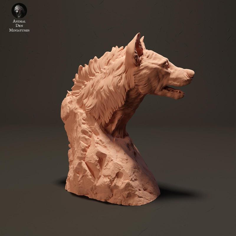 Spotted Hyena Bust
