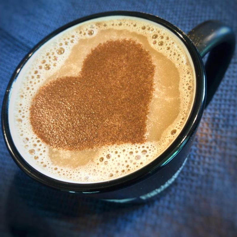 Coffee Stencil - Heart - New Style