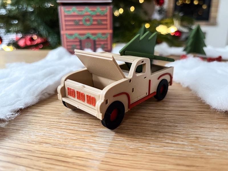Christmas Truck and Christmas Tree - kit card