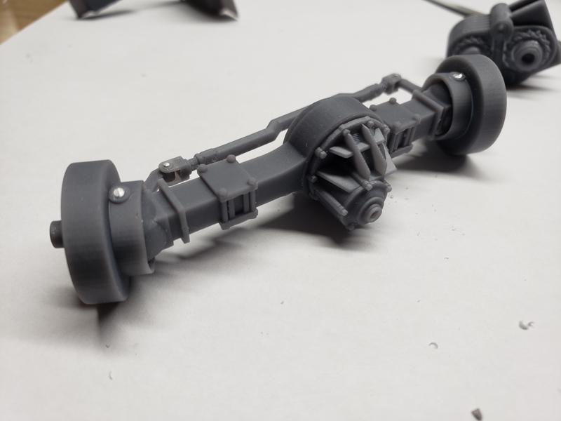 Front Driven Axle, Highway rig, Monster Truck...1/25-24 scale scalable