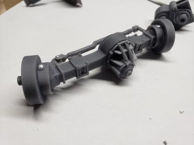 Front Driven Axle, Highway rig, Monster Truck...1/25-24 scale scalable