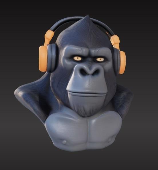 Gorilla bust