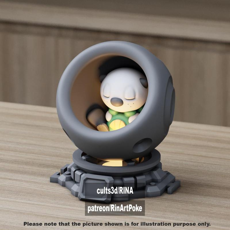 Oshawott in healing machine pods