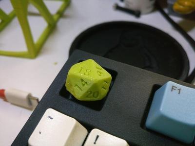 d20 Gaming Dice Keycap