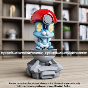 Froakie in the pokeball from pokemon