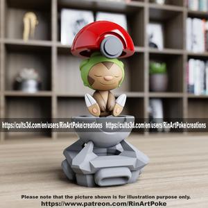 Chespin in the pokeball from Pokemon