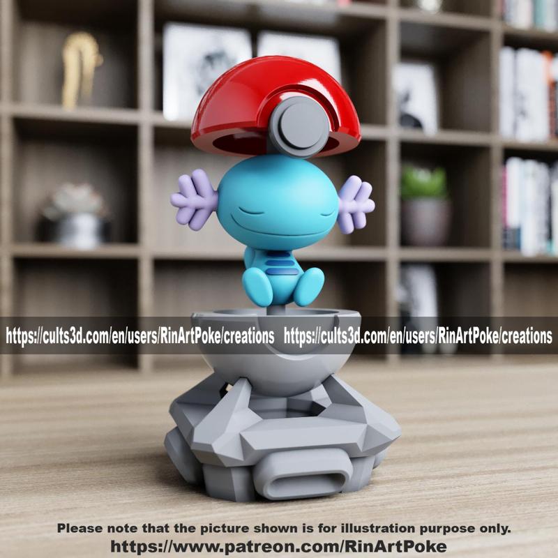 Wooper in the pokeball from Pokemon
