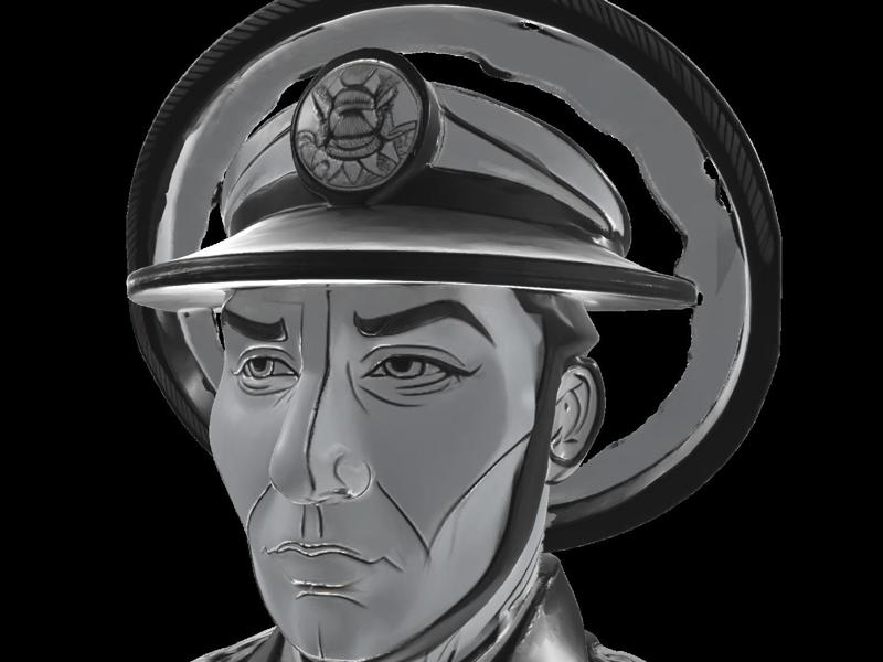 Naval Officer Commemorative Bust