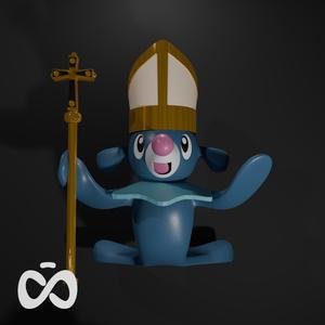 Pope Leo Popplio | Pokemon Fanart