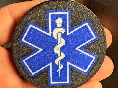 EMS Star of life car coaster 