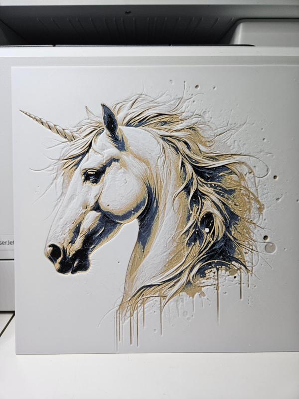 Portrait licorne hueforge