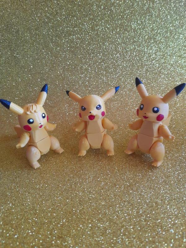pikachu articulated combo 3x2 - flexible