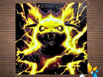 HueForge Raichu Pikachu Horror Halloween Pokémon