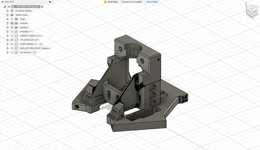 FLSUN QQS PRO Print Head with a Omron Proximity Sensor and V6 Hotend