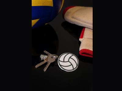 volleyball keychain