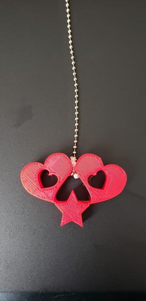2 Hearts and a star light pull