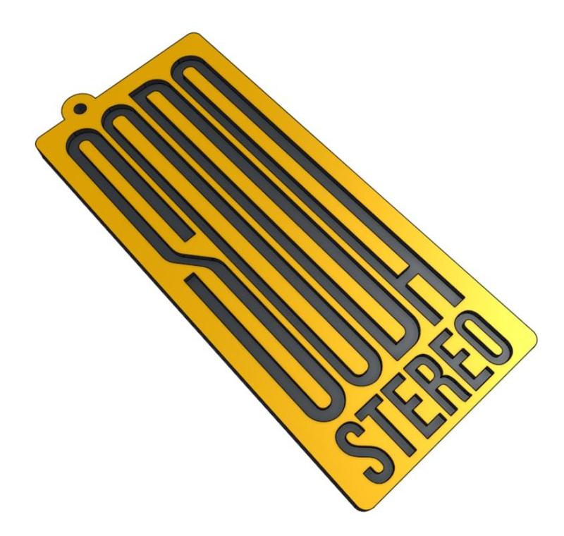 SODA STEREO 1986 LABEL KEYCHAIN