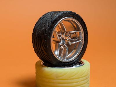 WPL D12 Wheels Lamborghini style+ tire mold