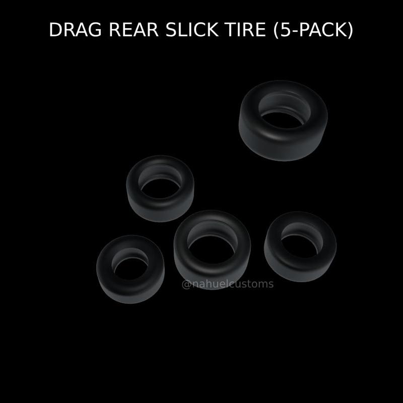 DRAG REAR SLICK TIRE (5-PACK)