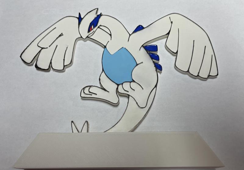 Lugia Pokemon TCG card display holder - Standard Top Loader