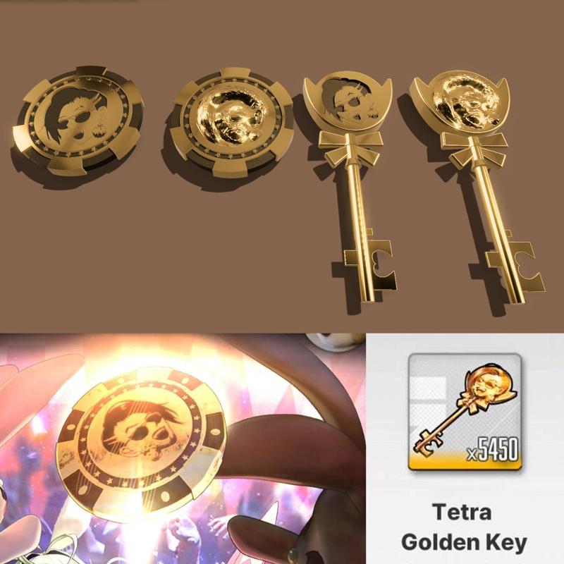 Nikke: Tetra Golden Key and Golden Coin