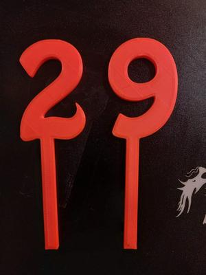 Toppers/ Cake topper Numbers