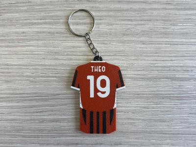 Theo Hernández T-Shirt Keychain - AC Milan