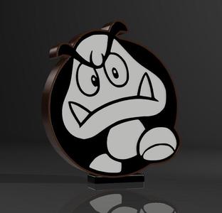 goomba lamp "mario bros