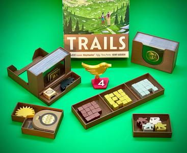 TRAILS Board Game Organizer