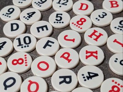Catan Number Set 4 and 6 player with magnets 