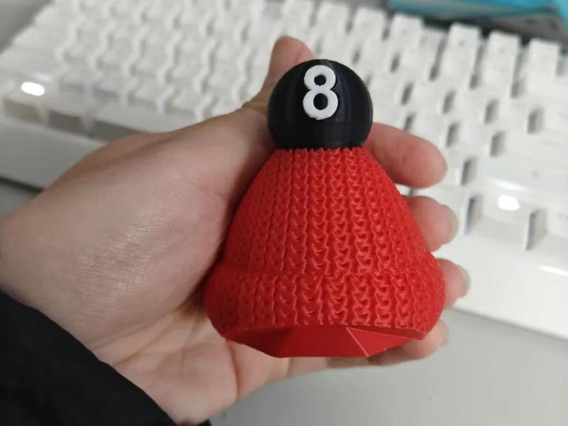 Snowman Black Eight Hat