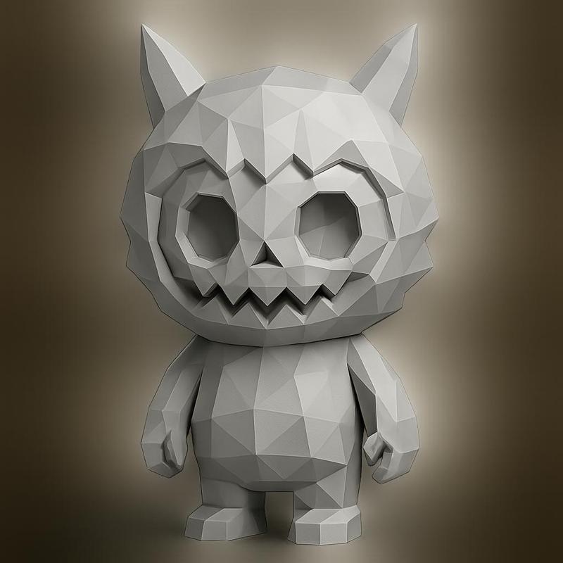 LABUBU low poly by lapiz creativo