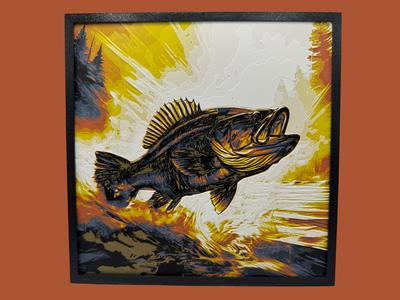 Walleye Fish Jumping