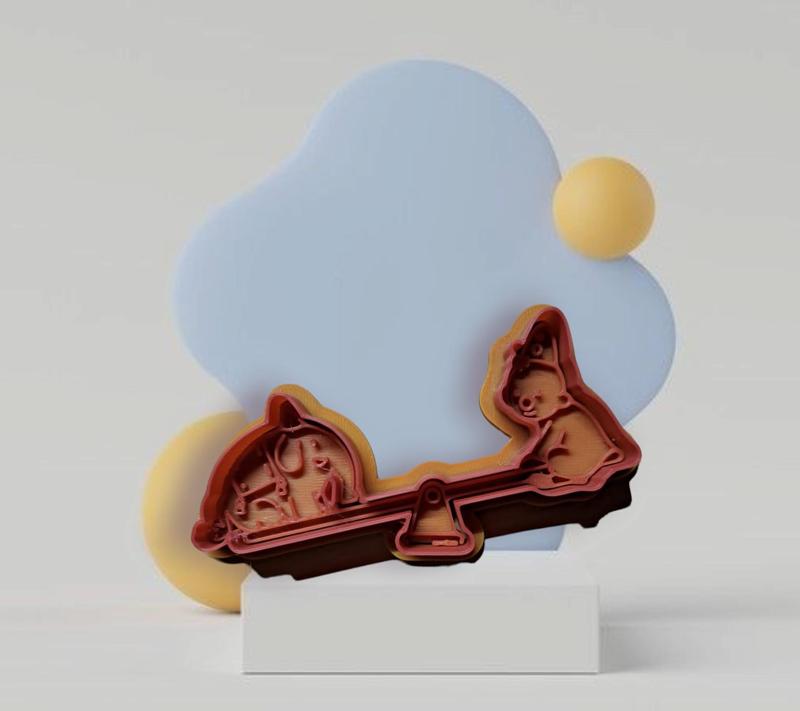 Bumba And Tumbi, Tumbli on the whip Cookie Cutter Stamp Play-Doh