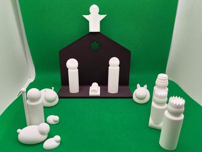 Minimalist Nativity Scene