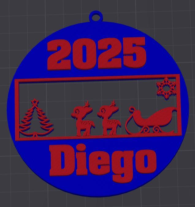 Personalized Bambi Christmas Ball