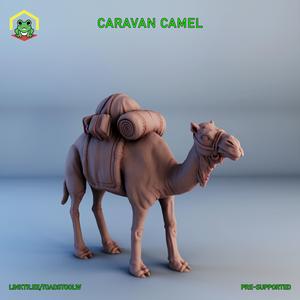 Caravan Camel - STL - RPG MINIATURE